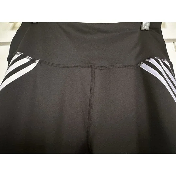 C&C California Capri Leggings Womens M Black/White Activewear Athletic Workout - Picture 3 of 5